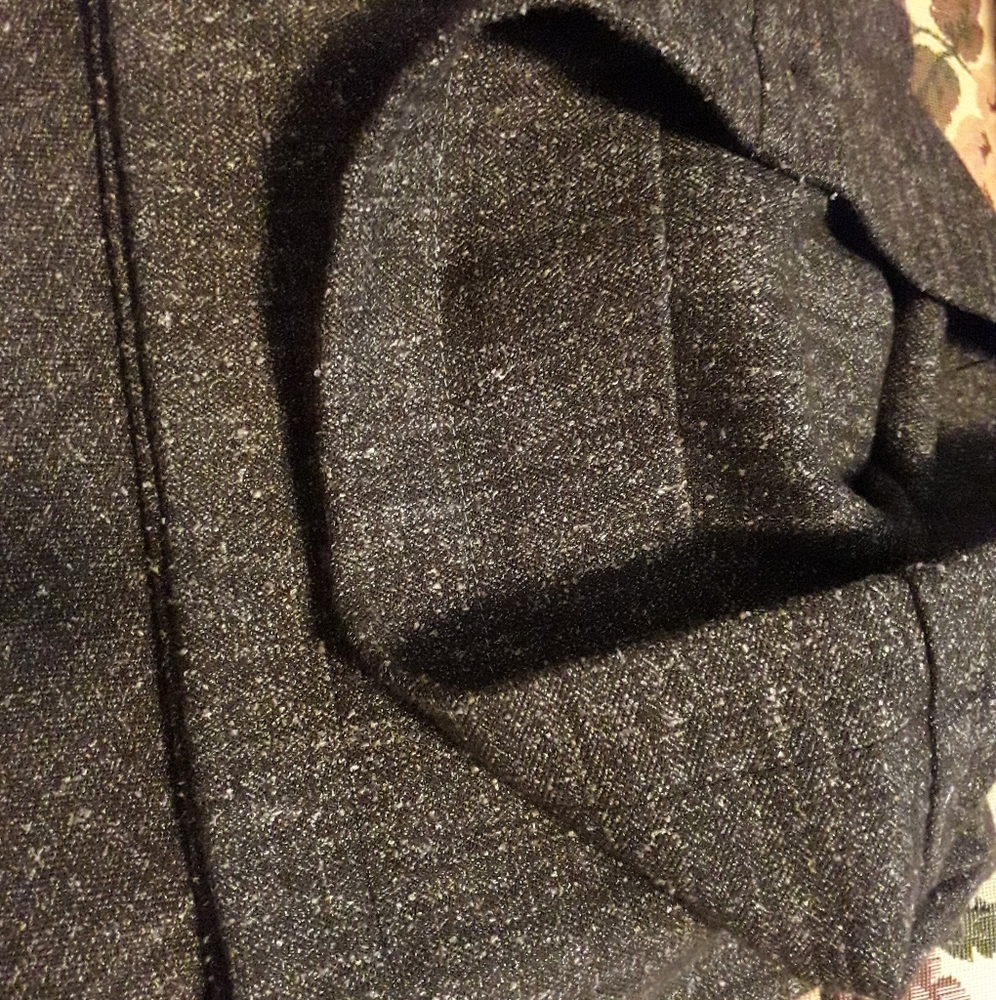 Thyme Maternity Charcoal Tweed Dress Pants - Picture 6 of 6